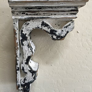 Antique style Corbel, Wooden Corbel, French Country Corbel, Wall Sconce, Shelf Bracket, Handmade Corbel, Distressed Corbel, Rustic Shelf image 5