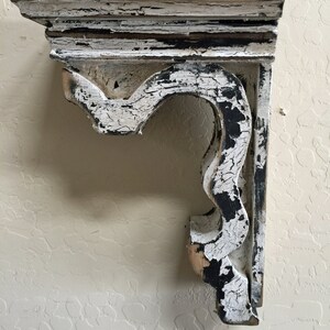 Antique style Corbel, Wooden Corbel, French Country Corbel, Wall Sconce, Shelf Bracket, Handmade Corbel, Distressed Corbel, Rustic Shelf image 2