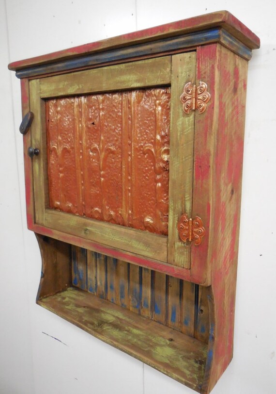 Rustic Medicine Cabinetprimitive Wall Cabinetceiling Etsy