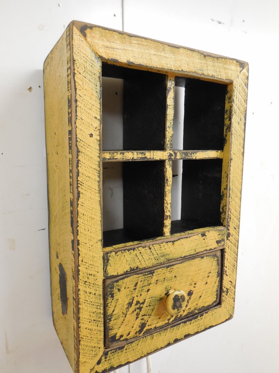 French Country Wall Shelf Mug Shelf Primitive Wall Shelf Etsy