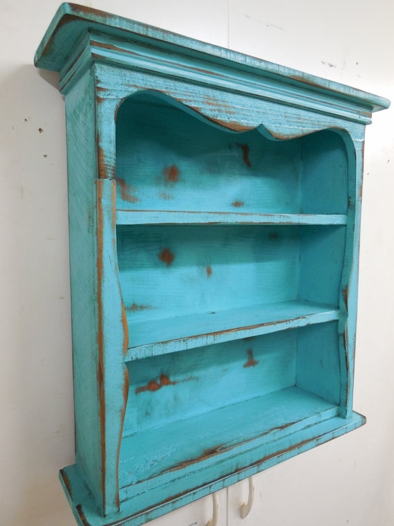 Shabby Style Wall Shelf Primitive Sweetheart Antique French Country Book Display