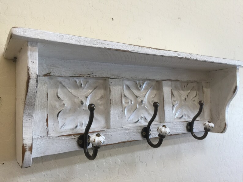 French Country Wall Shelf Primitive Image 0