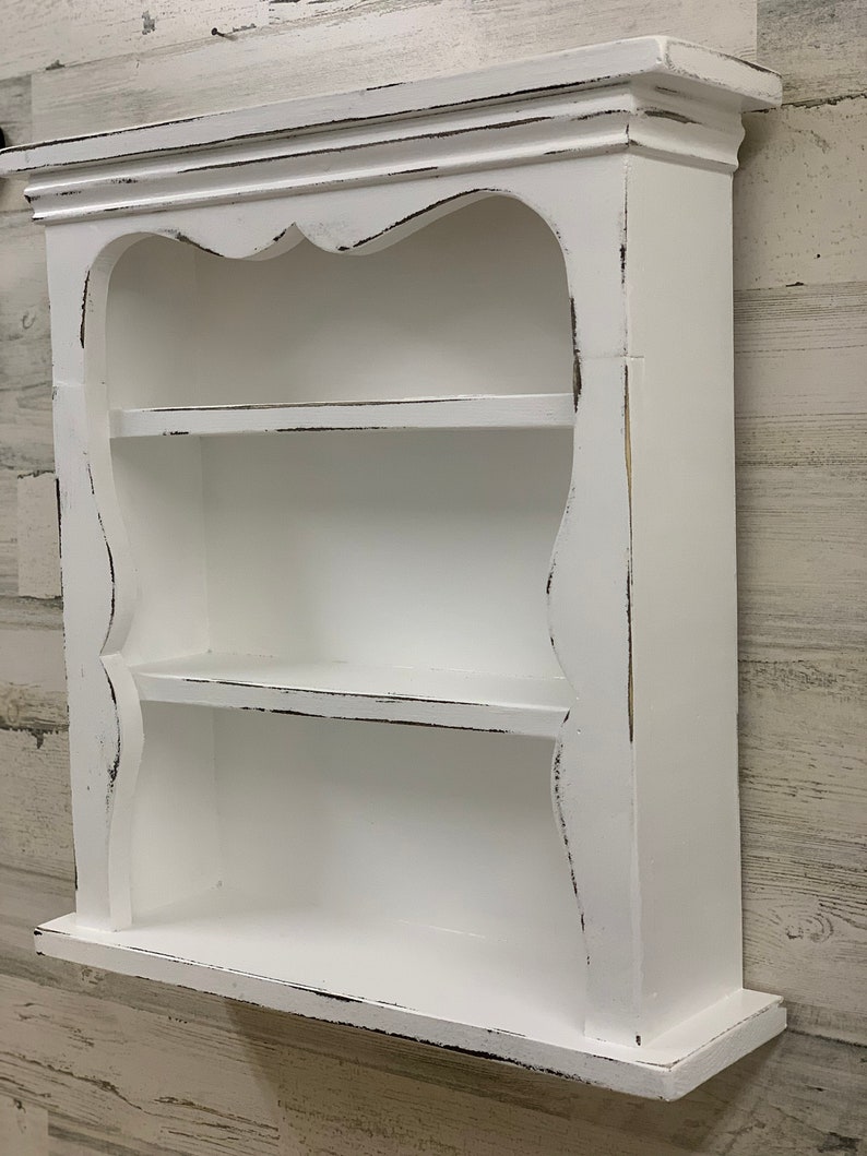 Shabby Style Wall Shelf Primitive Wall Shelf Sweetheart Wall Etsy