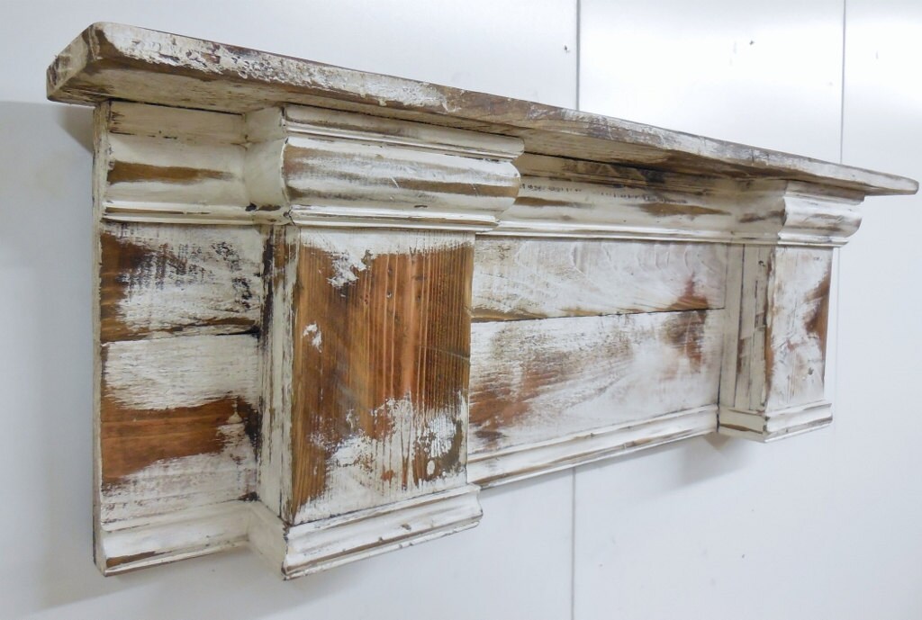 French Country Mantle Shelf Primitive Mantle ShelfFireplace Etsy