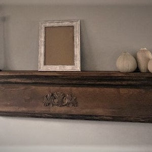 Large Mantel Shelf, Primitive Mantle Shelf,Fireplace Mantel,Shabby Style Mantel Shelf, Vintage Mantel,Fireplace Mantel, Floating Shelf