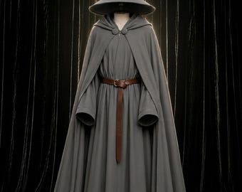 Klassisches Gandalf Style Grey Zauberer Outfit | Mittelalterliches Fantasy Cosplay