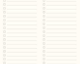 Lista de tareas diarias minimalista para imprimir / Planificador de rutina diaria / Lista de verificación de tareas imprimible / Planificador de productividad