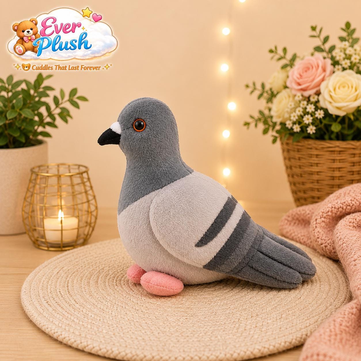 Pigeon plush - Etsy 日本