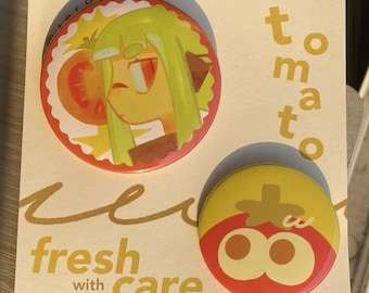 Splatoon Agent 3 Tomato Pin SET