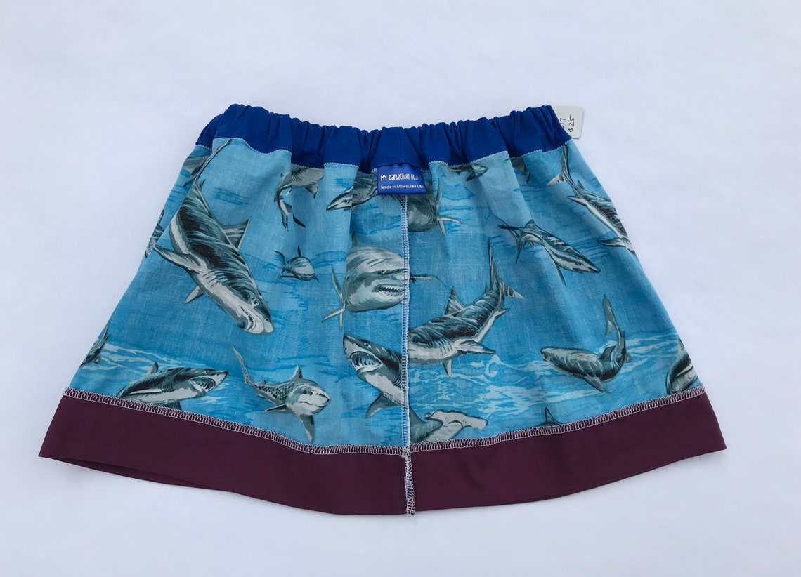 Shark Skirt, Girls Skirt Size 6/7 - Etsy
