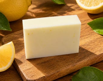 Homemade Lemon Bar Soap