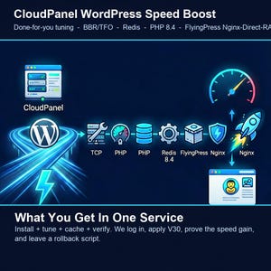 WordPress Speed Optimization Service — CloudPanel Nginx Cache, Redis & TTFB Fix