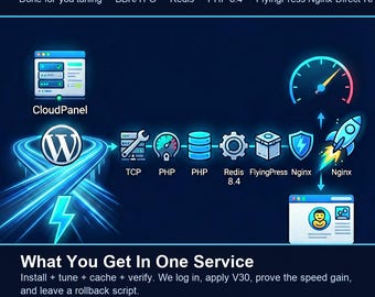 WordPress Speed Optimization Service — CloudPanel Nginx Cache, Redis & TTFB Fix
