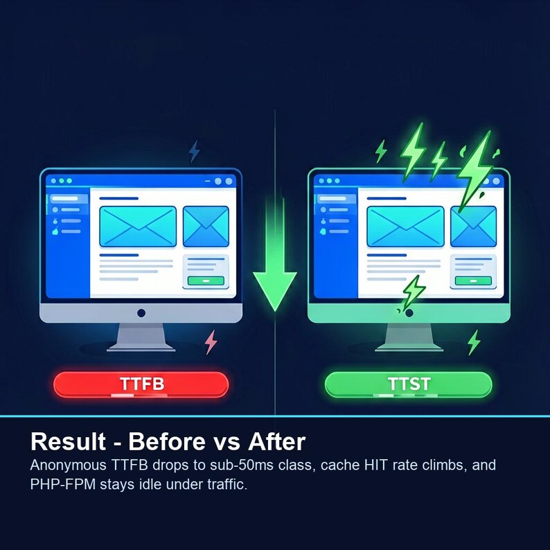 Servicio de optimización de velocidad de WordPress: solución para la caché de Nginx, Redis y TTFB en CloudPanel imagen 18