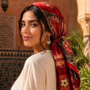 Silk Arabic printed head scarf Hot Sell Arab Ladies Headscarf Muslim Women Floral Printed  main image 3