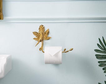 Brass Polished Bird Towel Rack/ Towel Ring/ Roll Holder/ Hook, Made Of Solid Brass, Handcrafted Shiny Brass, Premium and Durable, Best Gift
