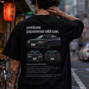 Nissan Skyline GT-R R32 Godzilla Tee, JDM Japanese Car Enthusiast Shirt