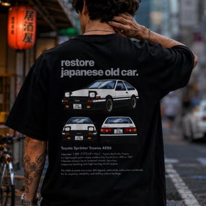 Toyota AE86 Trueno Comfort Colors Shirt, JDM Retro Japanese Car Tee