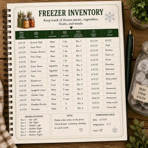 Canning & Pantry Record Book | Food Preservation Planner (Digital Download) image 2