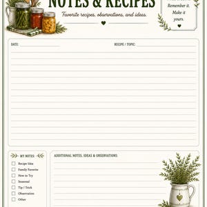 Canning & Pantry Record Book | Food Preservation Planner (Digital Download) image 7