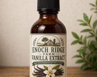 Madagascar Vanilla Extract | Small Batch, Homemade Baking Vanilla (2 fl oz)