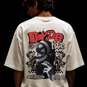 Streetwear Dope shirtontwerp SVG PNG | Stedelijke T-shirt met grafische print | Sublimatie | Digitale download direct voor commercieel gebruik