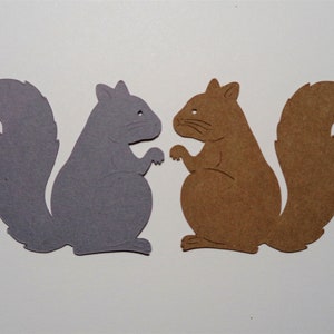 Squirrel Cutouts, Paper Squirrels, Squirrel Diecuts