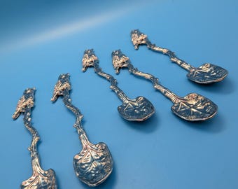 Bird Branch Teaspoon Set • Nature Inspired Kitchenware • Rustic Cottagecore Home Decor