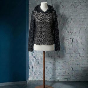 Nocturne Hood Sewing Pattern, Elegant Lace Hoodie, Sizes EU 32-60 (PDF Download)