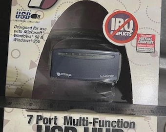 Entrega 7 Port Multi Function USB Serial Parallel Printer Hub: New