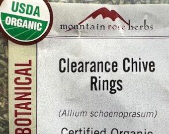 Chive Rings Organic, Mountain Rose Herbs. 0.2 oz