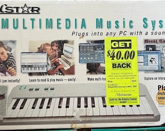 New Reveal Musicstar MKB02 Multimedia Music System MIDI Keyboard