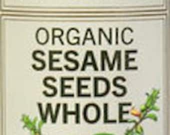 Sesame Seeds Toasted Organic, Mountain Rose Herbs. 0.5 - 1.0 oz