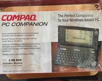 Compaq PC Companion C140 Windows CE 4MB Handheld PDA. Vintage: New