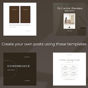 Minimal social media template, to make your work less demanding