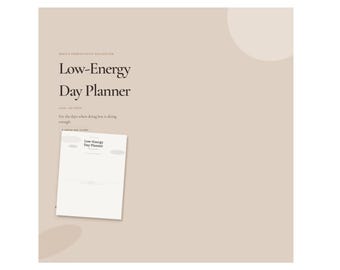 Low‑Energy Day Planner System
