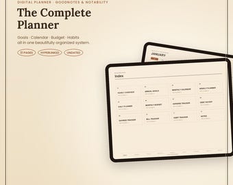 Notability Planner Hyperlinked Digital PDF for GoodNotes & iPad