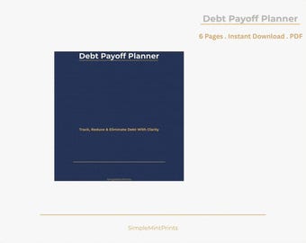 Debt Snowball & Avalanche Tracker, Minimalist Payoff Sheet (Printable PDF, A4/US Letter)