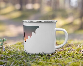 Western Sunset Enamel Mug