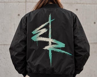 Cyberpunk Edgerunners Bomber Jacket, Gamer Gift Techwear, Sci-Fi Anime Christmas Gift for Him or Her