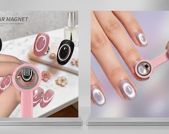 Katzenauge Nagel Magnet | Black Hole Magnetstift für Cat Eye Lacke | Hohl Nail Art Magnet Werkzeug | DIY Maniküre-Werkzeug | Nagel Tech Geschenk