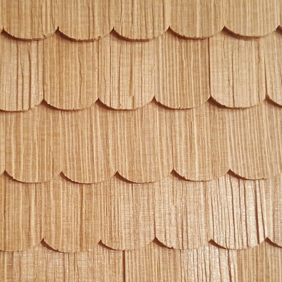 Dollhouse Roofing Cedar Shingles Fishscale Hexagon Etsy