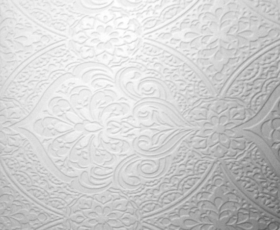 Dollhouse Textured Ceiling Paper Oval Fluorette Floral Etsy