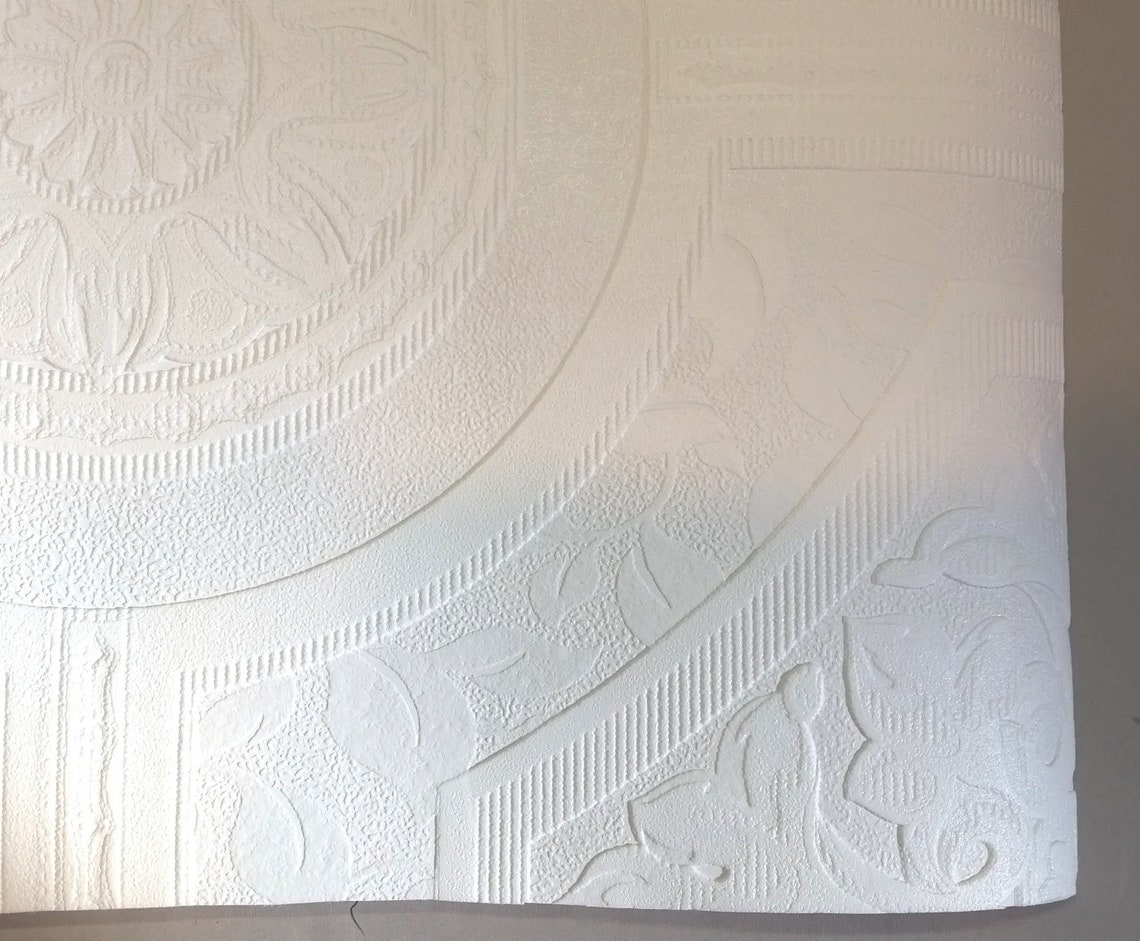 Dollhouse Textured Ceiling Paper Rosette white 2 sizes | Etsy
