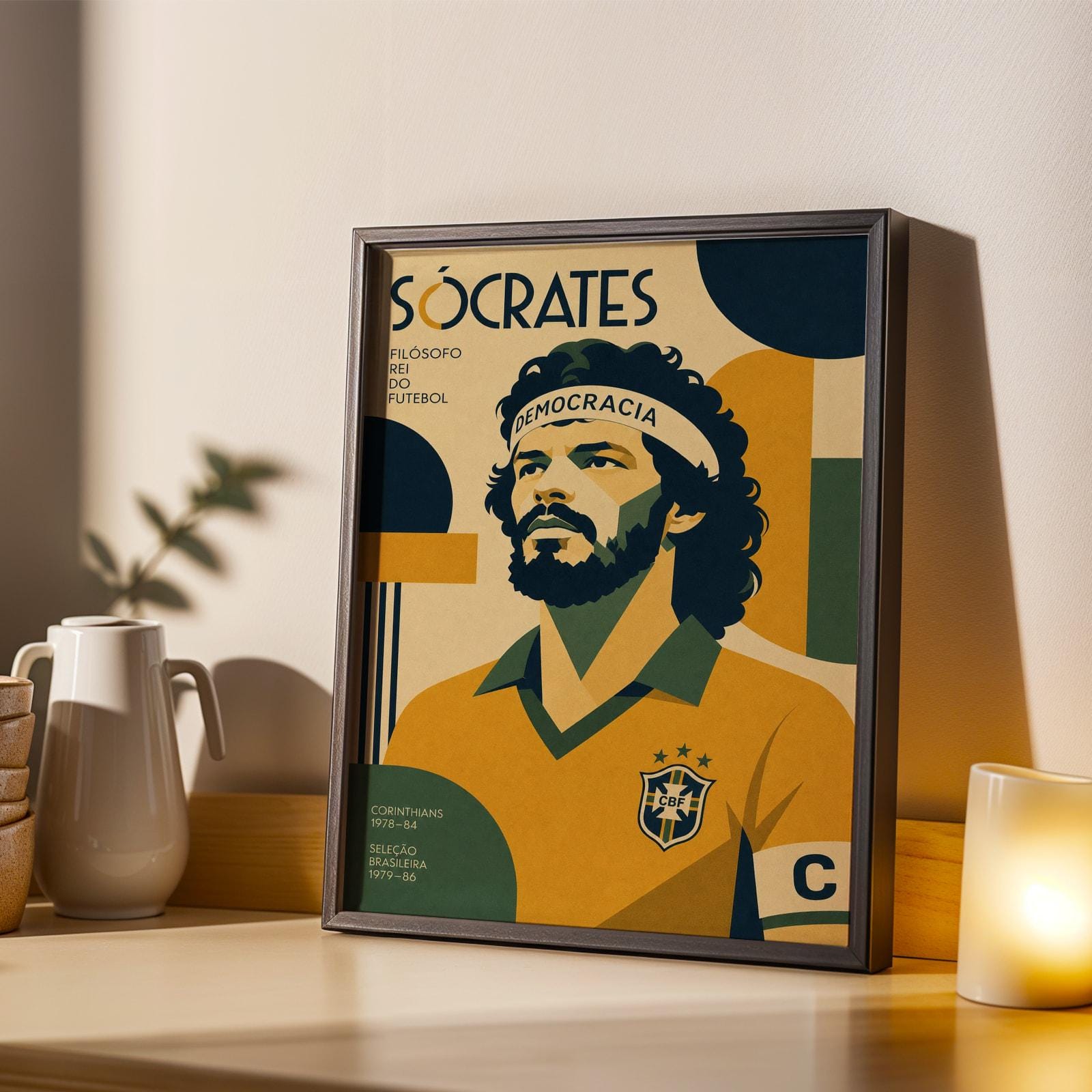 Socrates Brazil - Etsy Norway
