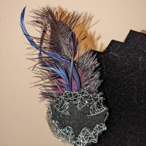 Halloween Hair Clip, Bat Hair Clip, Halloween Fascinator