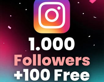 1000 Instagram Followers + 100 Free | Real Growth Boost | Social Media Marketing | Instant Digital Service
