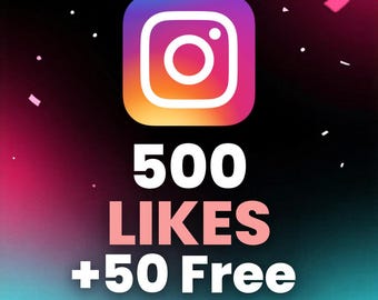500 Instagram Likes + 50 Free | Post Boost | Social Media Engagement | Fast Digital Service