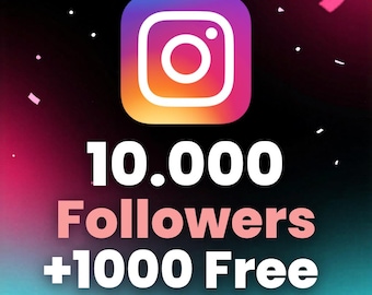 10000+ Instagram Followers 1000 Free Bonus | Fast Account Growth | Premium Social Media Service