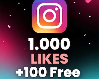1000 Instagram Likes + 100 Free | Post Boost | Social Media Engagement | Fast Digital Service